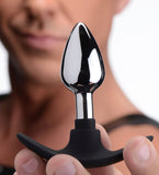 Dark Invader Metal and Silicone Anal Plug - Large