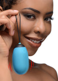 XL Silicone Vibrating Egg - Blue