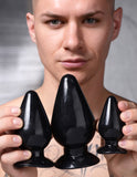 Triple Cones 3 Piece Anal Plug Set - Clear