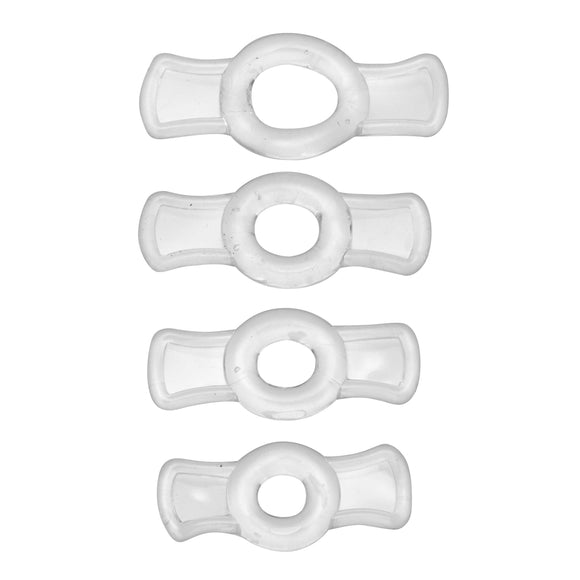 Size Matters Endurance Penis Ring Set - Clear