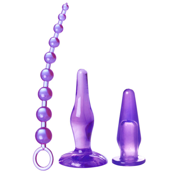 Amethyst Adventure 3 Piece Anal Toy Kit