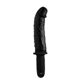 The Curved Dicktator 13 Mode Vibrating Giant Dildo Thruster - Black