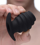 Hive Ass Tunnel Silicone Ribbed Hollow Anal Plug - Large