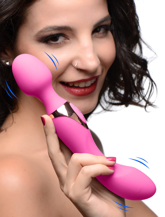 10X Dual Duchess 2-in-1 Silicone Massager - Pink