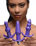 Thrill Trio Anal Plug Set - Purple