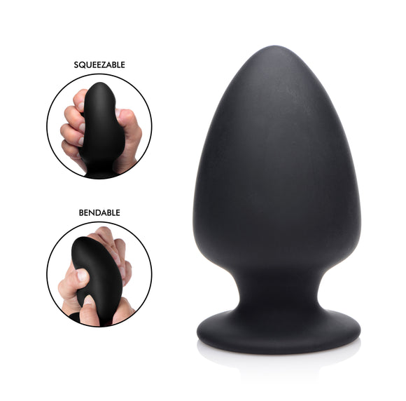 Squeezable Silicone Anal Plug - Large