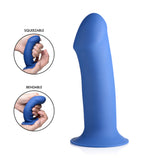 Squeezable Thick Phallic Dildo - Beige