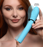 5 Star 9X Pulsing G-spot Silicone Vibrator - Teal