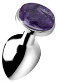 Genuine Amethyst Gemstone Anal Plug - Small