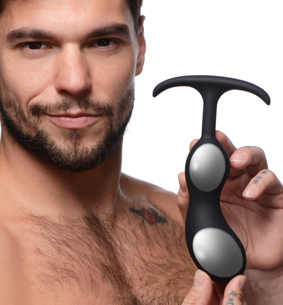 Premium Silicone Weighted Prostate Plug - Medium